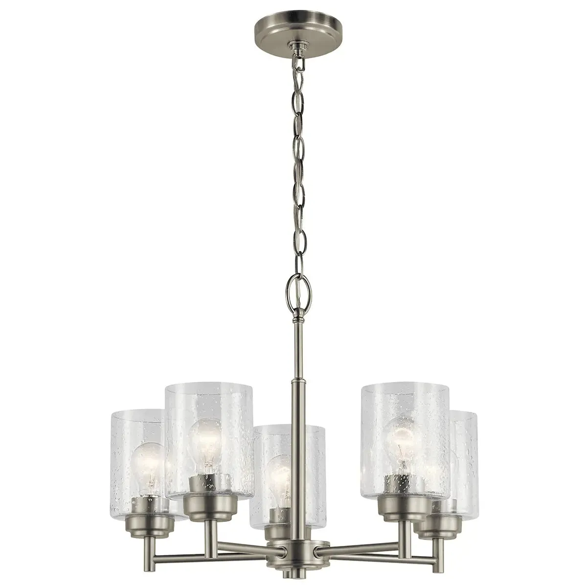 Winslow 20" 5-Light Chandelier, Brushed Nickel Finish