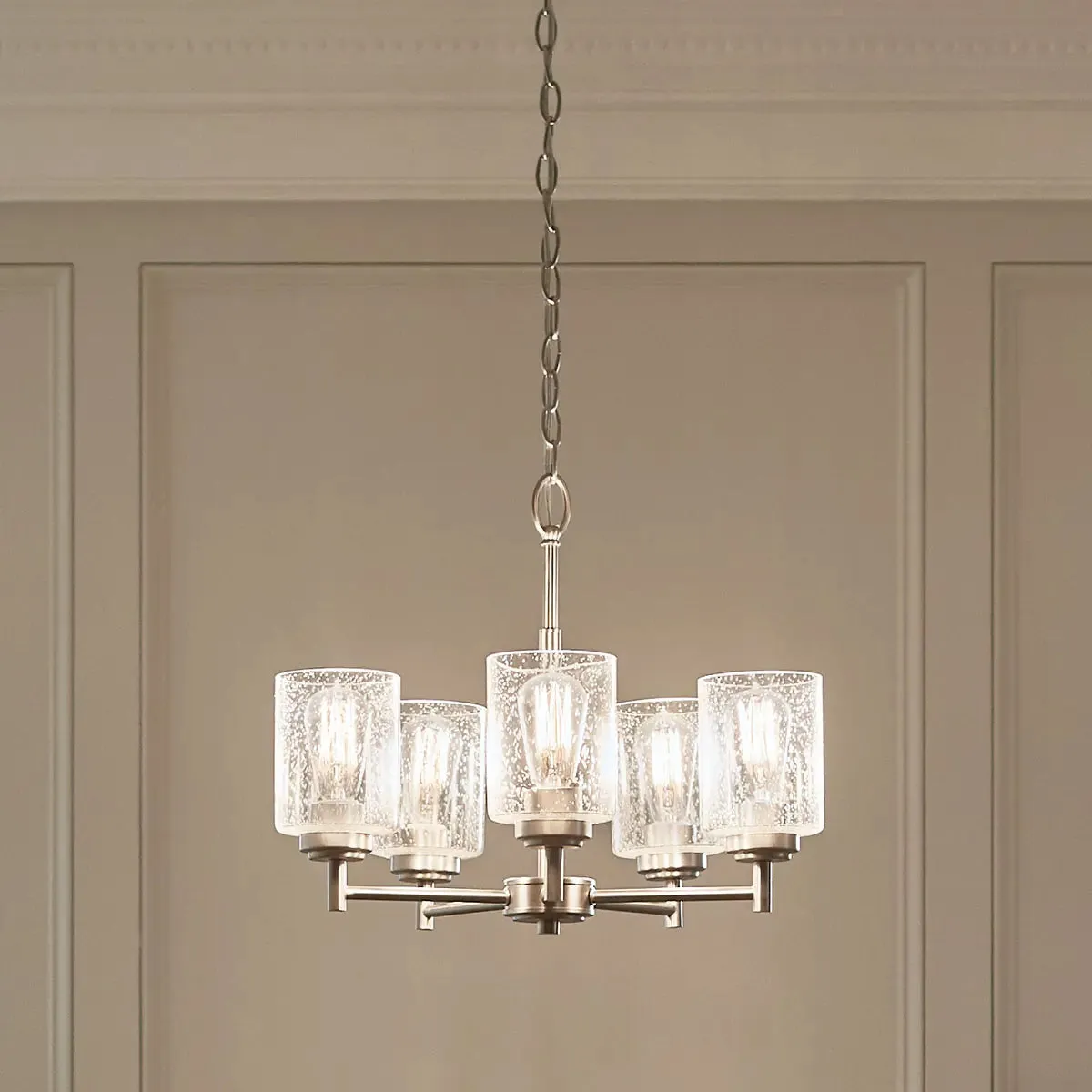 Winslow 20" 5-Light Chandelier, Brushed Nickel Finish
