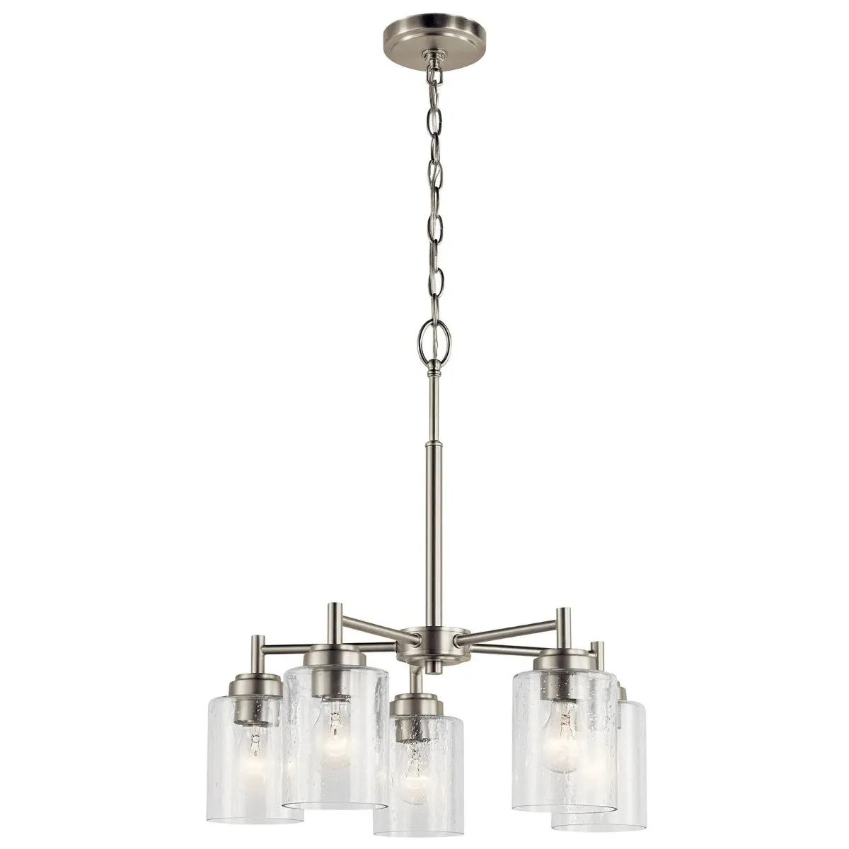 Winslow 20" 5-Light Chandelier, Brushed Nickel Finish