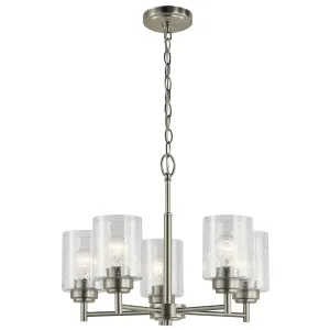 Winslow 20" 5-Light Chandelier, Brushed Nickel Finish