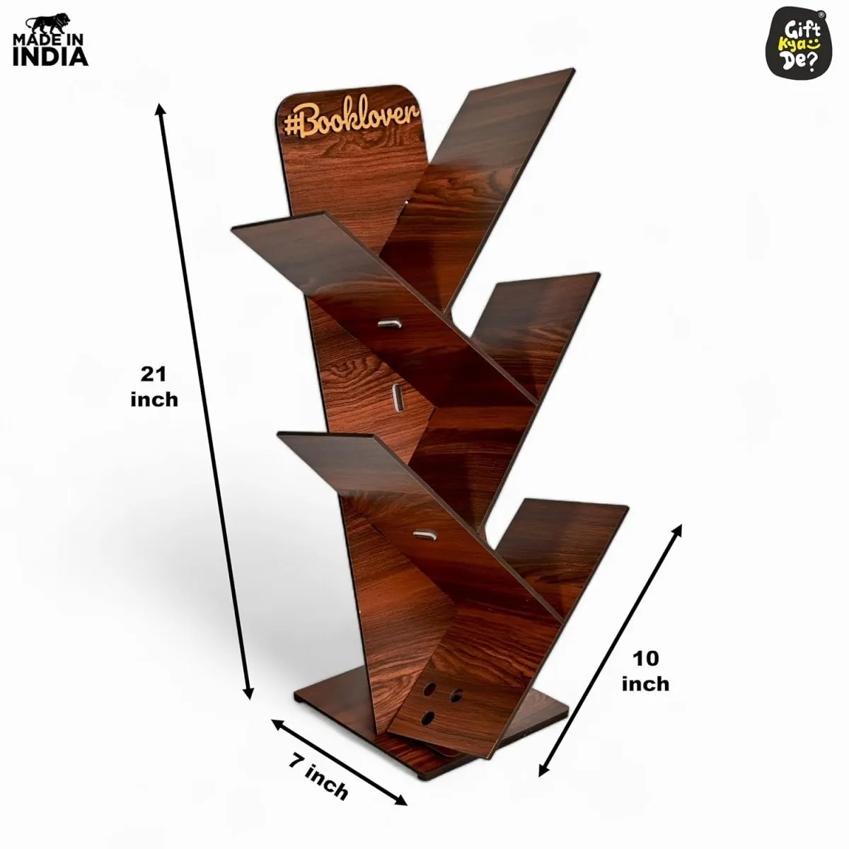 Wooden Bookcase For Home & Office | Space Saving Book Rack | Freestanding Books Holder (DIY)